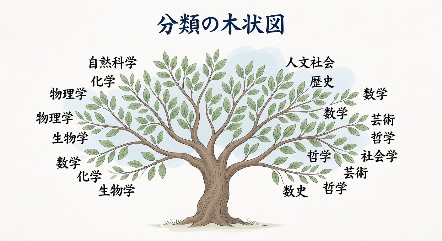 Japanese-style tree diagram with labeled categories representing business etiquette concepts