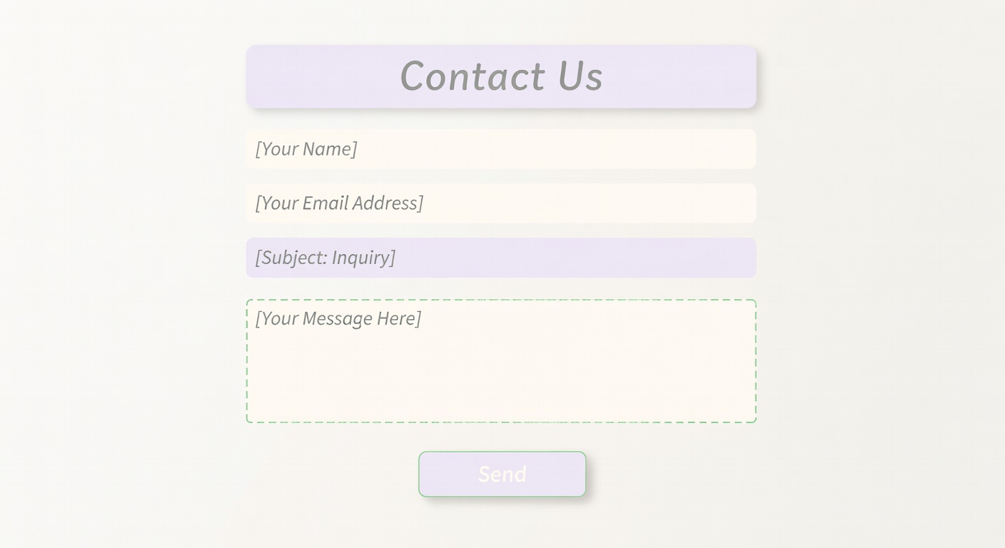 Email template illustration representing contact communication